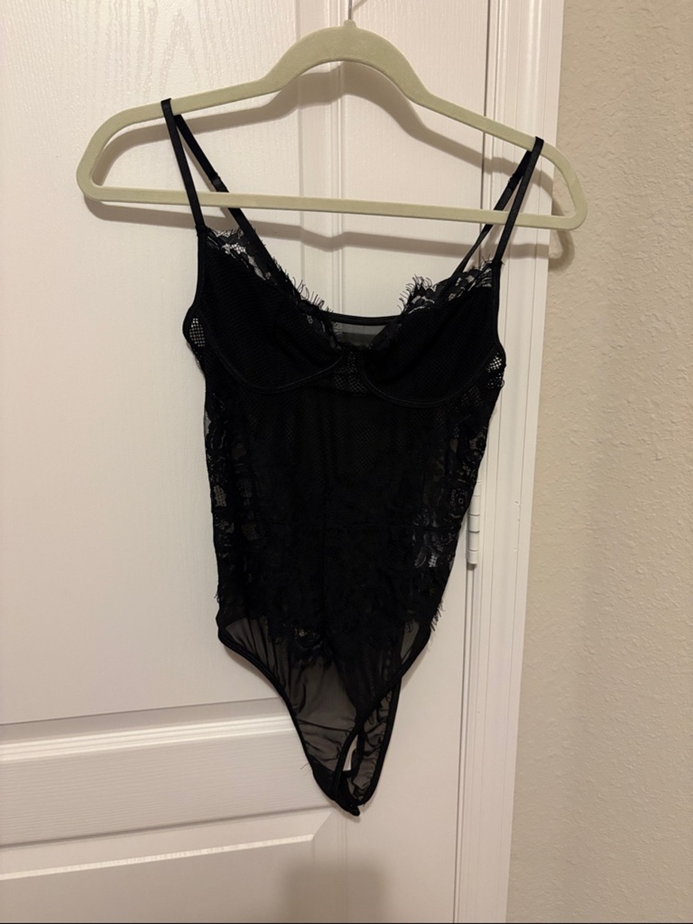 Black Lace Mesh Bodysuit